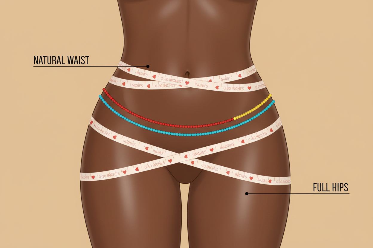 How To Measure for Waist Beads