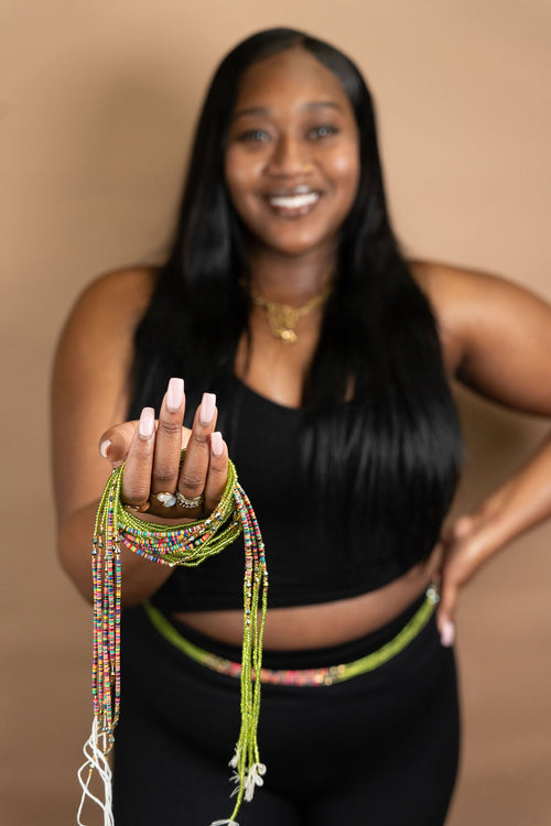 Raha Flat Beads  Tie-Ons