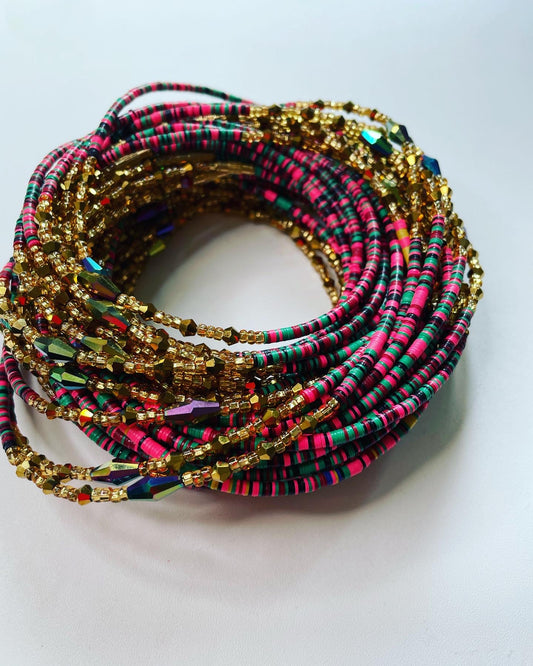 Kente Twist Clasp Waist Beads