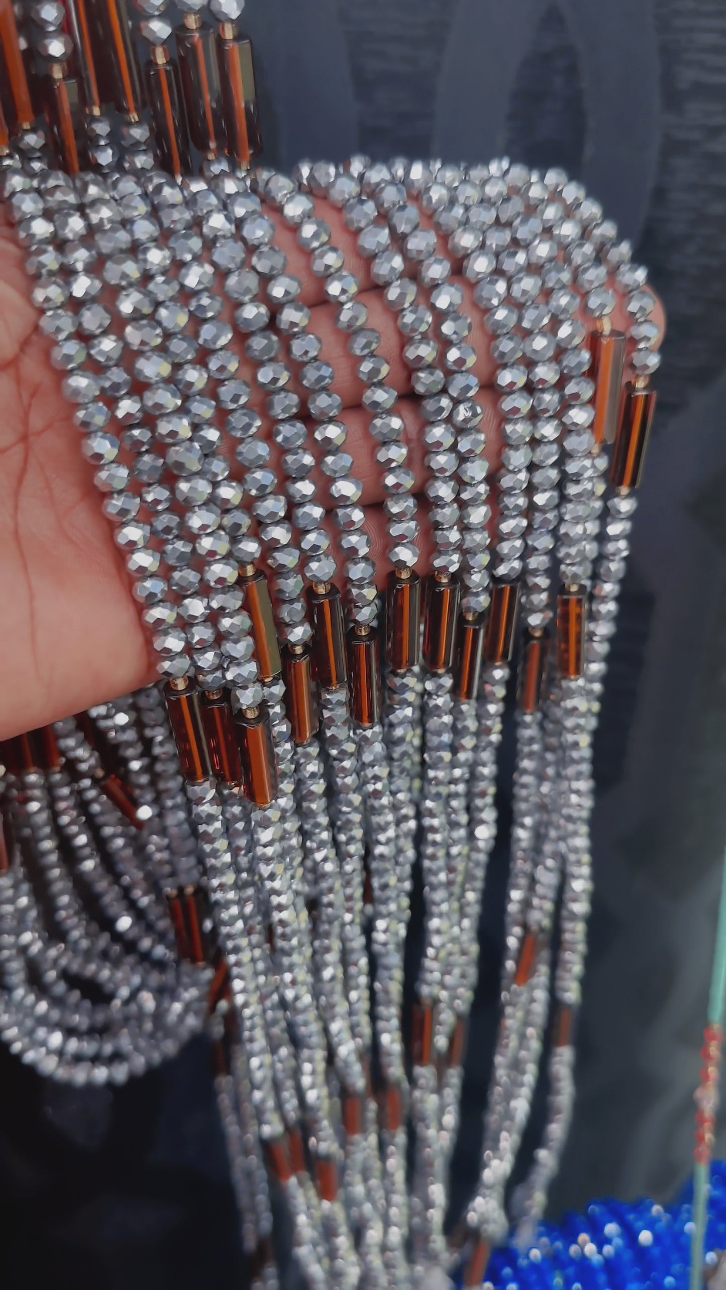 Akweley Silver Tie On Waist Beads